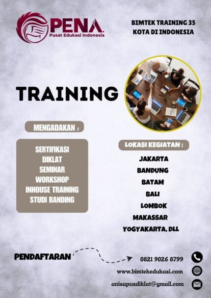 Info Training Ergonomi dan Pencegahan Cedera di Lingkungan Kerja Kantor dan Pabrik @bimtekedukasi 2025 - 2026