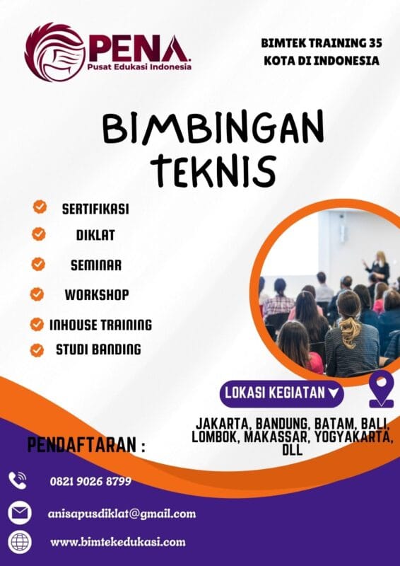 Bimtek Monitoring dan Evaluasi Kegiatan Kehumasan Berbasis Data @bimtekedukasi 2025 - 2026