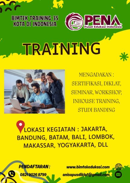 Training Project Monitoring, Controlling, and Reporting: Panduan Lengkap Mengendalikan Kinerja Proyek agar Tepat Waktu, Tepat Biaya, dan Tepat Mutu 2026-2027